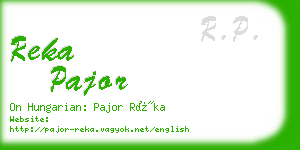 reka pajor business card